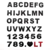 Letras adhesivas cromadas