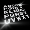 Letras adhesivas cromadas